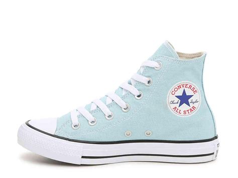 light blue high top converse.